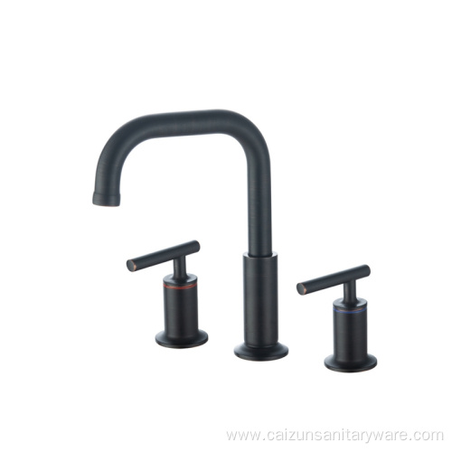 Antique Black Widespread Bathroom Faucet